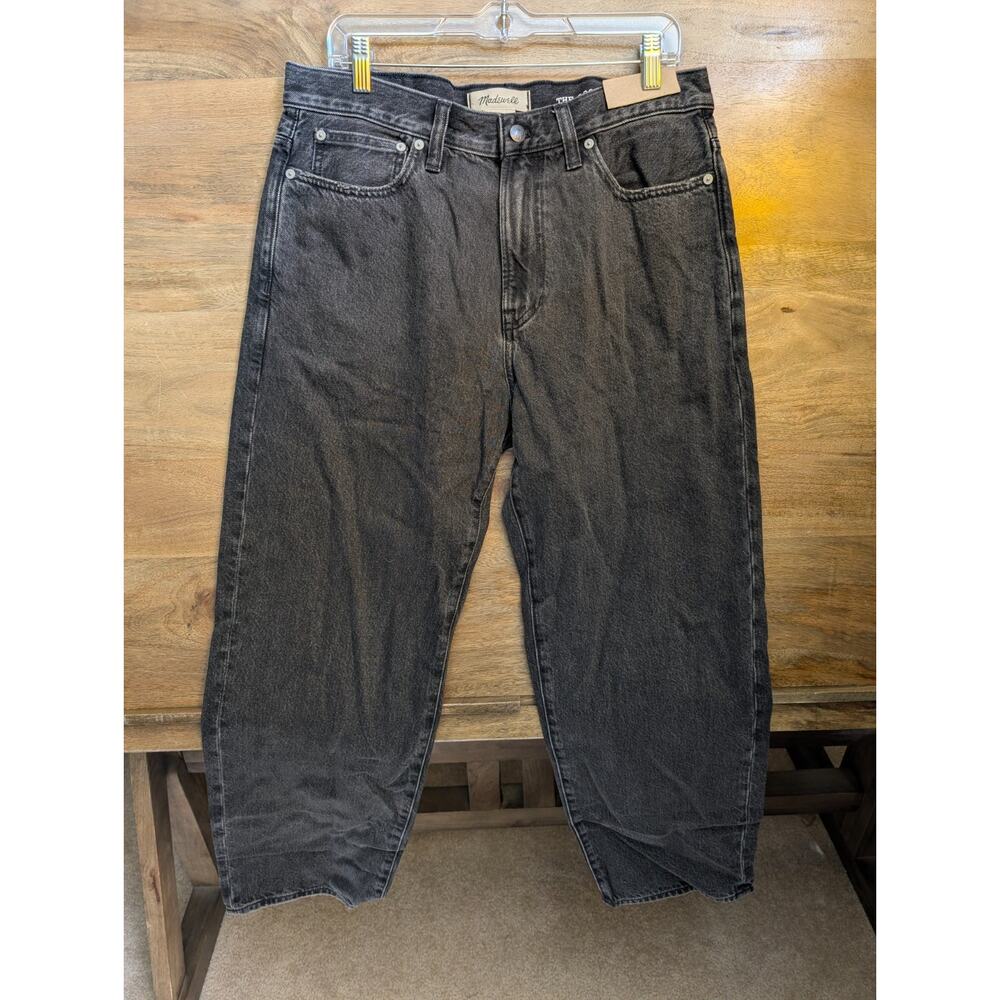 Madewell Jeans Mens 33x30 Black Denim The 1991 Casual High Rise Straight Leg NWT